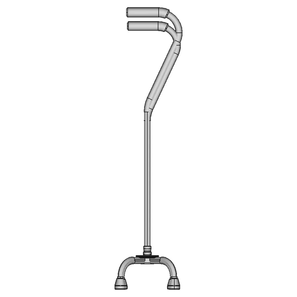 Quad Cane - Downloadable CAD Representation_0_0_degree_snapshot