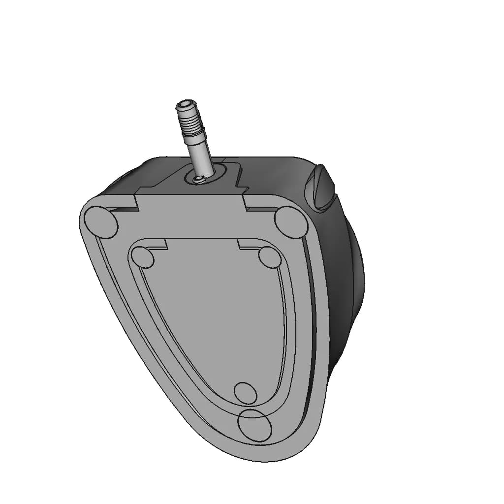 Venous Access Port - Downloadable CAD Representation_60_30_degree_snapshot