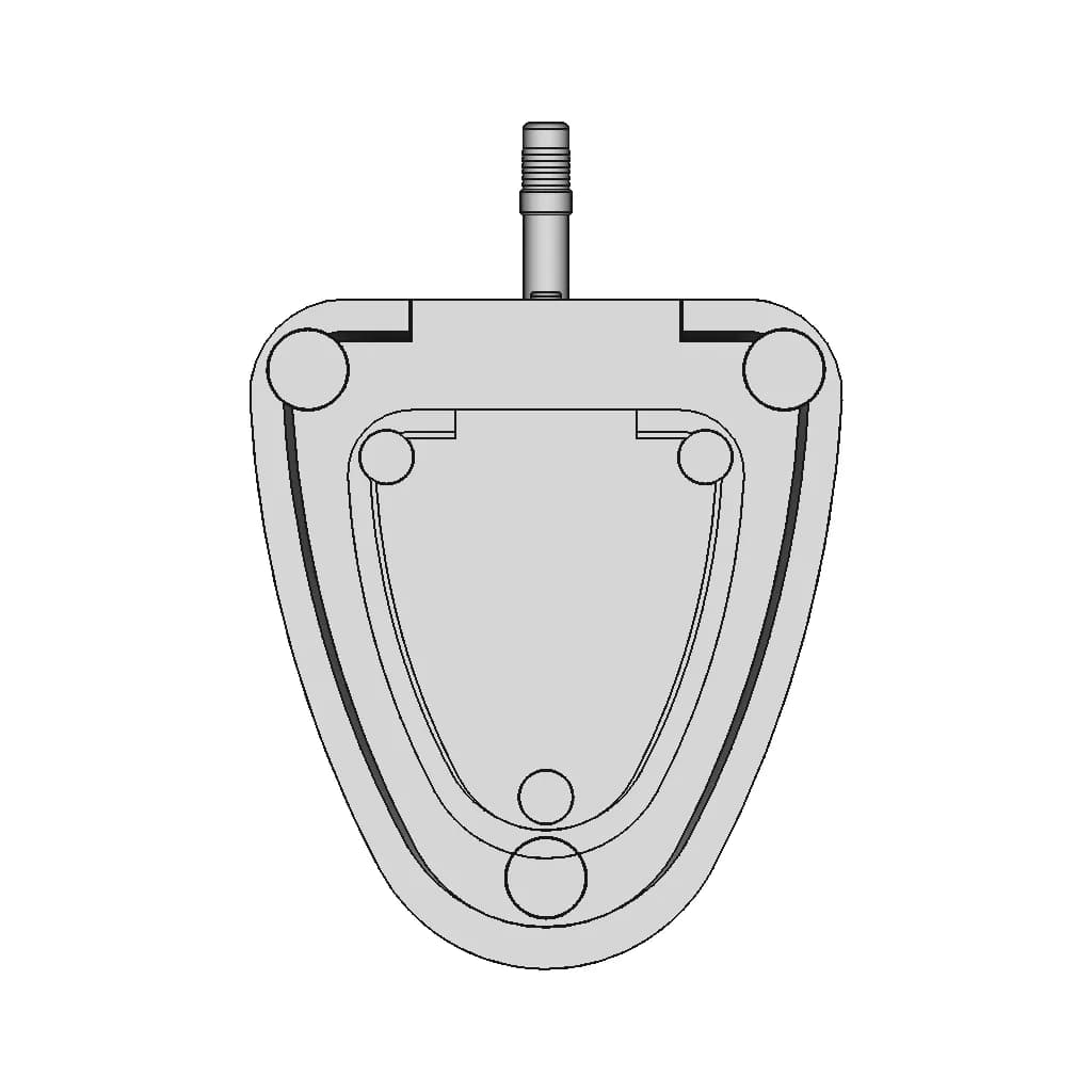 Venous Access Port - Downloadable CAD Representation_90_0_degree_snapshot