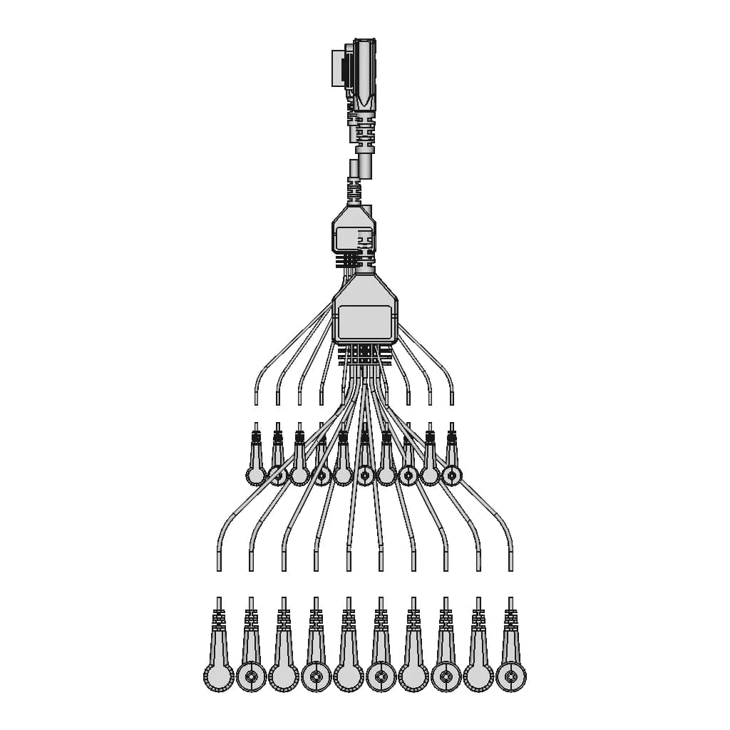 Ecg- 10 Leads Cable - Downloadable CAD Representation_270_0_degree_snapshot