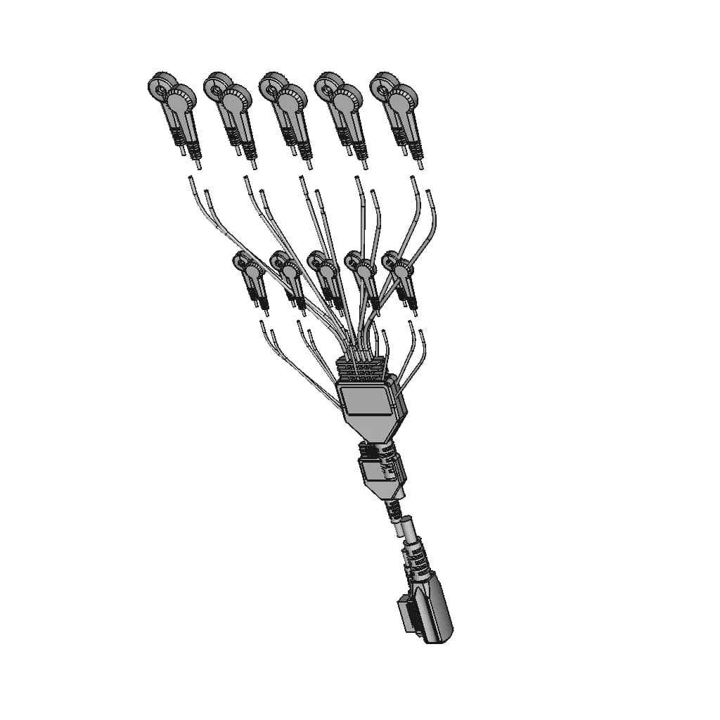 Ecg- 10 Leads Cable - Downloadable CAD Representation_60_30_degree_snapshot