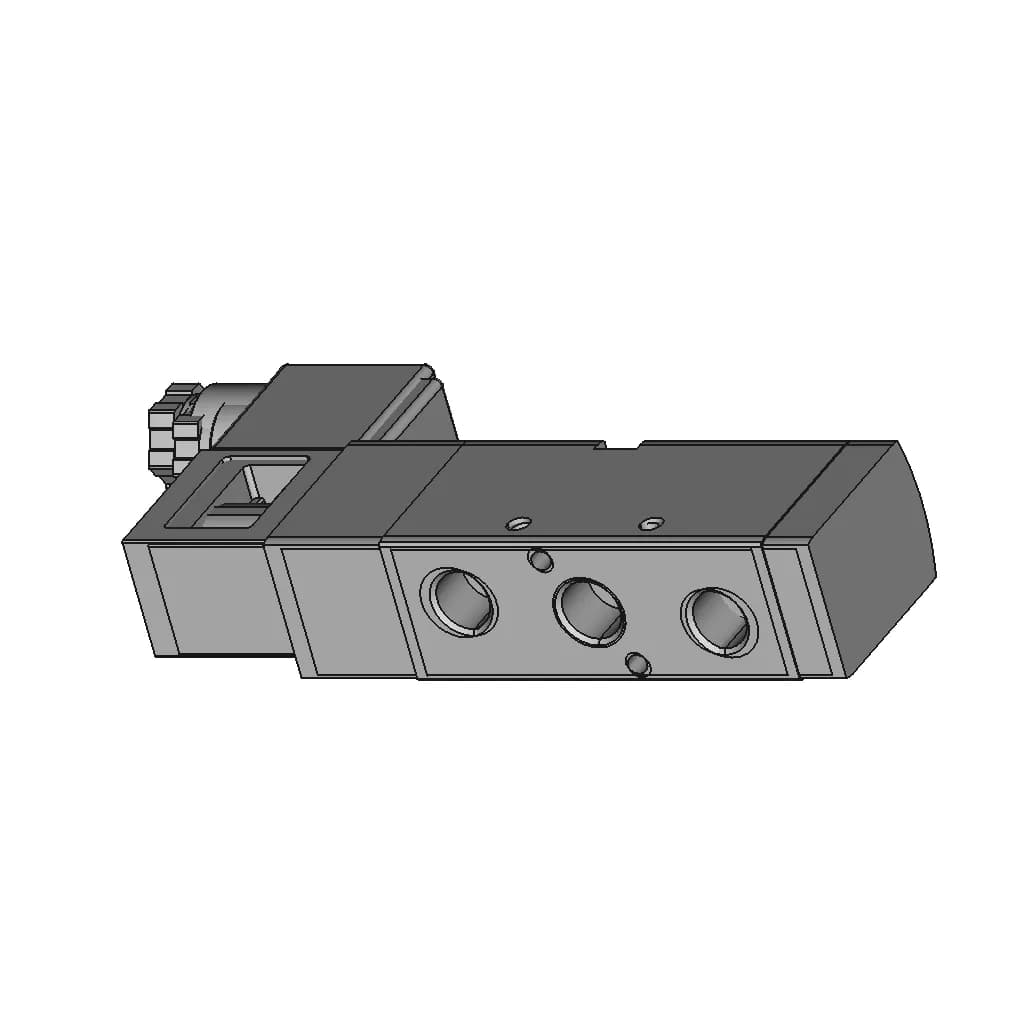 Selenoid Valve 5/2 Pneumatic | 3D Engineering Design File_60_30_degree_snapshot