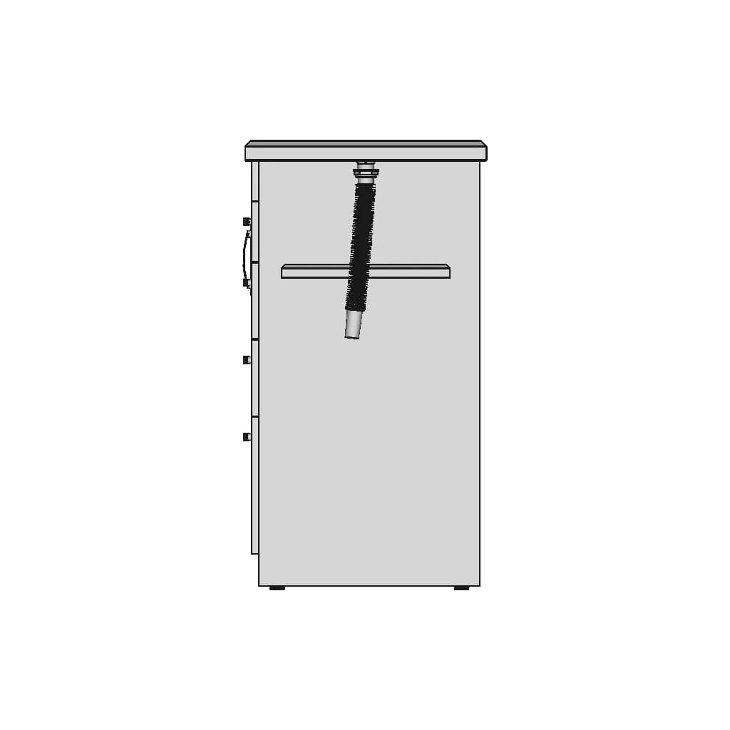 Veterinary Desk With Drawer - Standard Mechanical Component_0_90_degree_snapshot