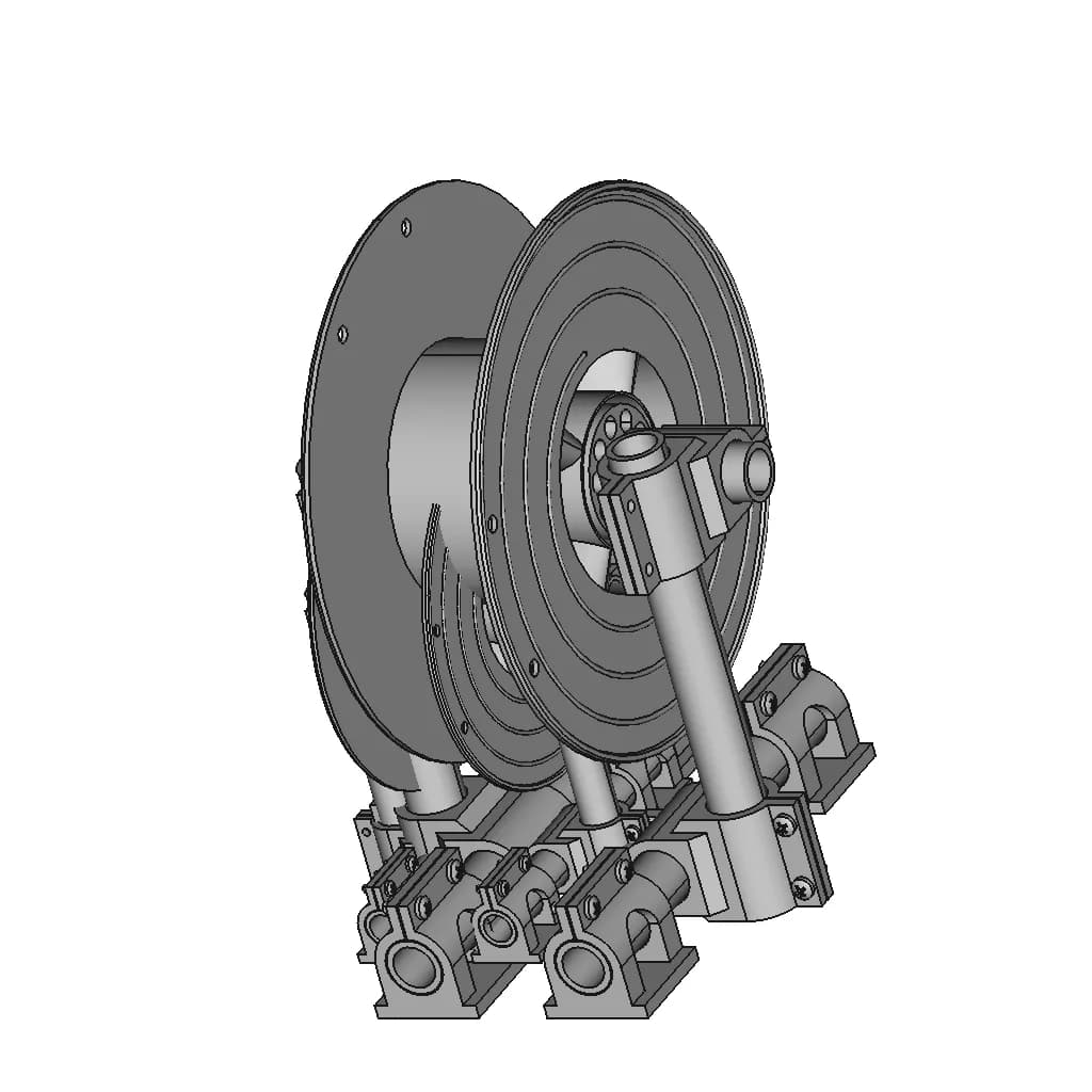 3D Printer Filament Holder - Downloadable CAD Representation_60_30_degree_snapshot