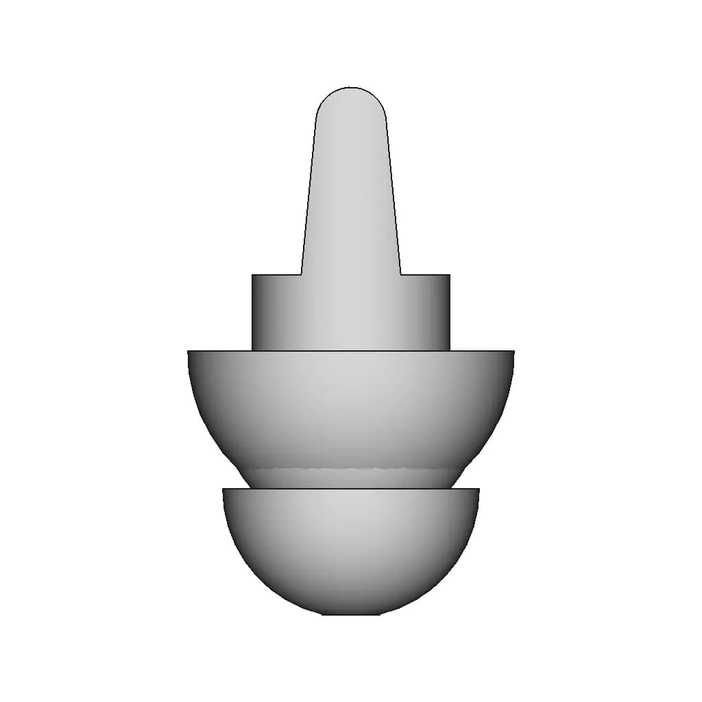 Earpeace Music Earplugs | 3D Engineering Design File_0_0_degree_snapshot