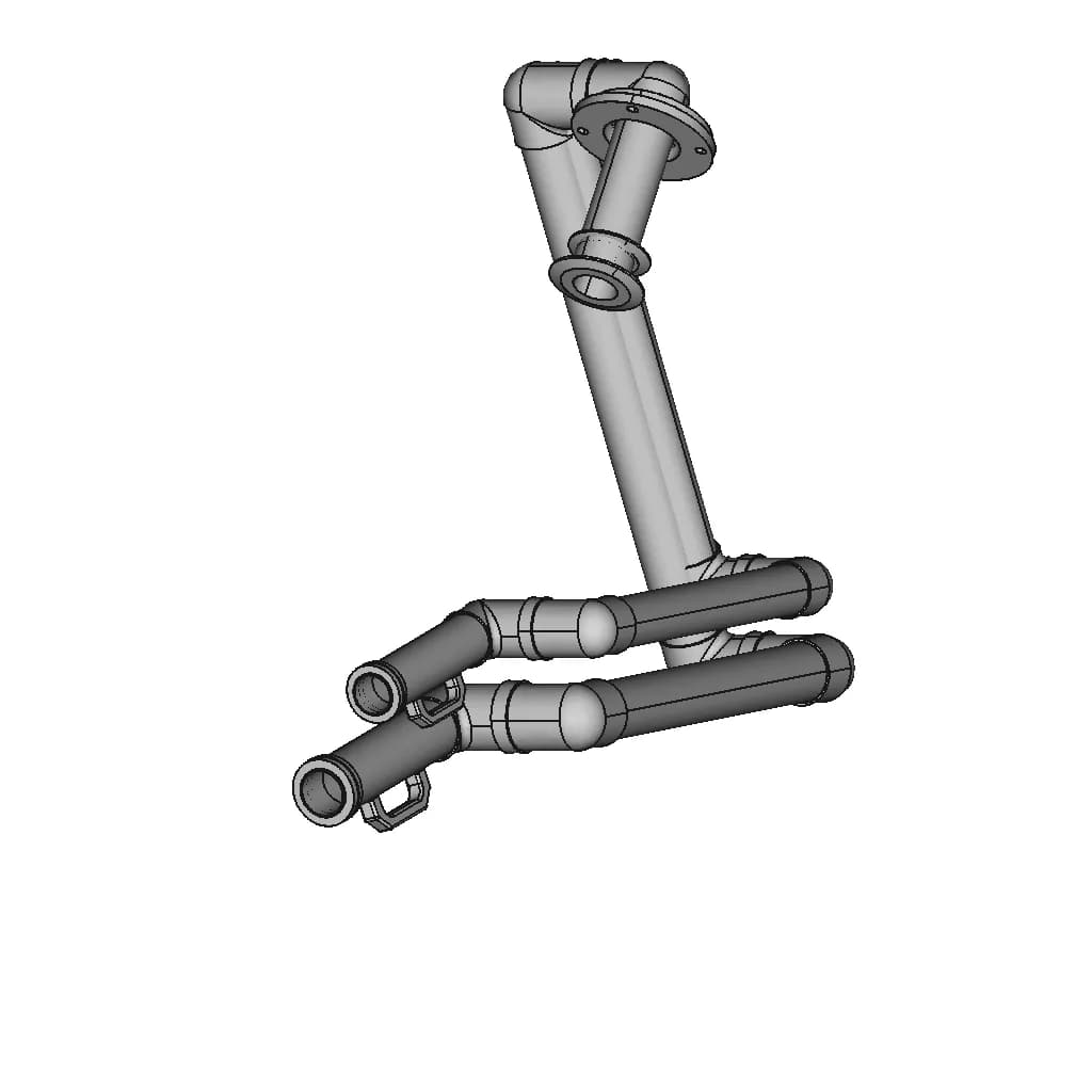 Local Suction Arm - Lokal Emiş Kolu - Downloadable CAD Representation_60_30_degree_snapshot