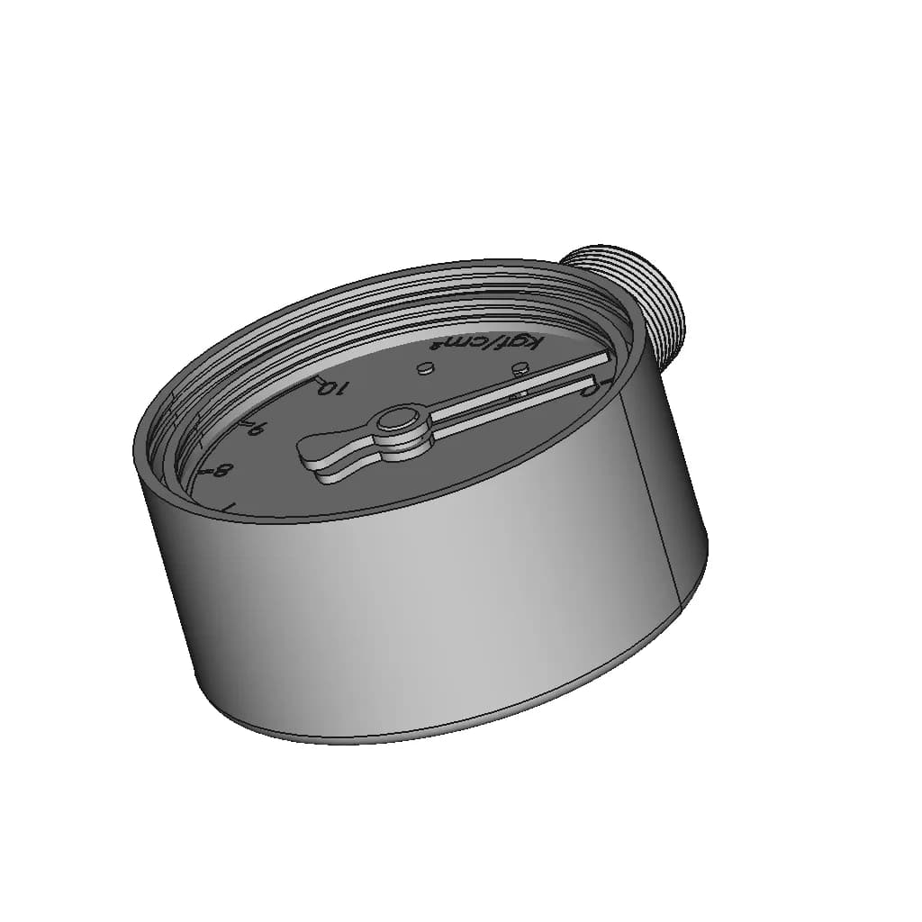 Manômetro Rosca 1/4"Npt - Standard Mechanical Component_60_30_degree_snapshot