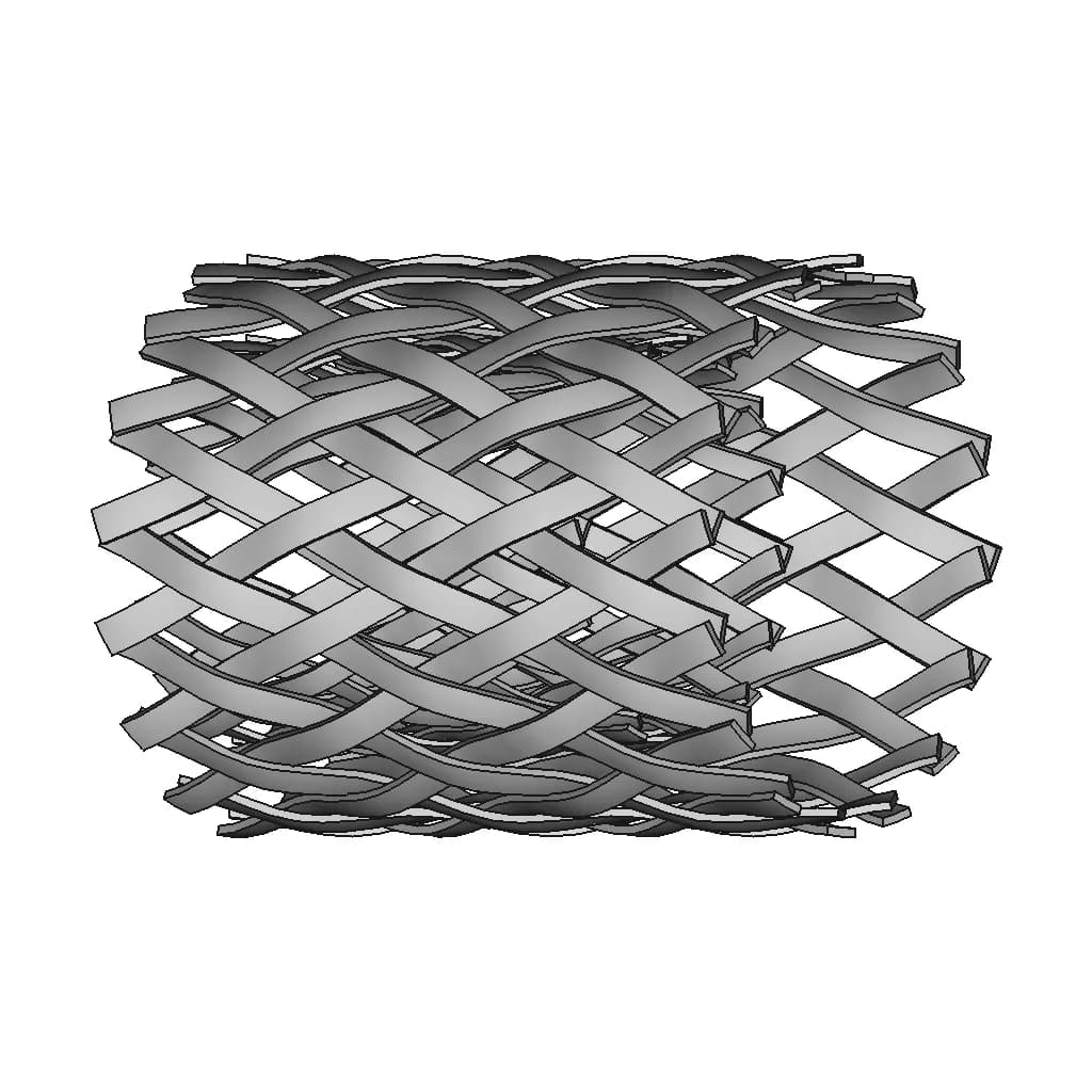 Flat Wire Braid | 3D Engineering Design File_60_30_degree_snapshot