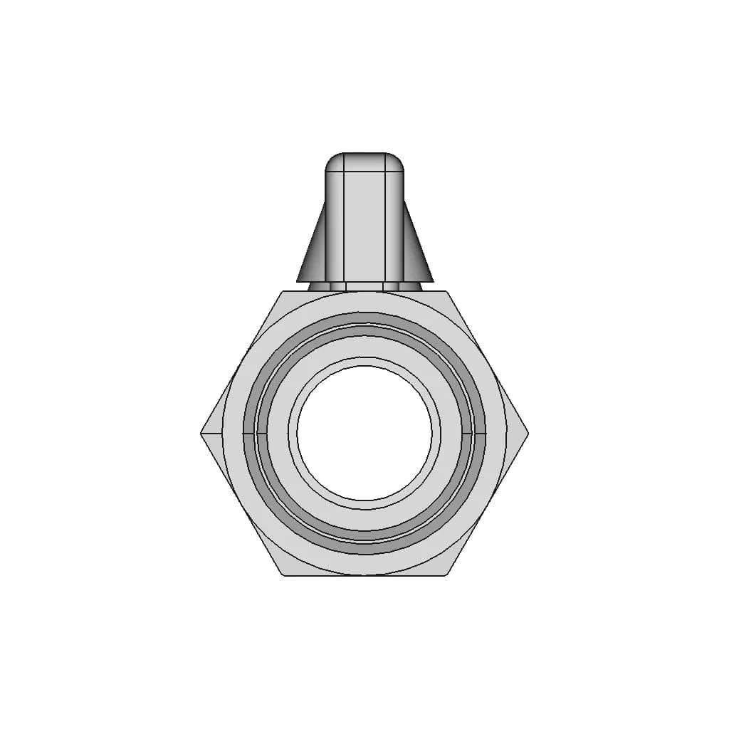 Pn-20 - Dn.3-4 - Mini Ball Valve - F.F - R.Bsp - Inox 304 | 3D Engineering Design File_0_90_degree_snapshot