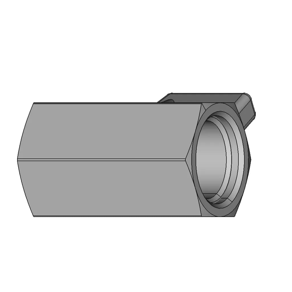 Pn-20 - Dn.3-4 - Mini Ball Valve - F.F - R.Bsp - Inox 304 | 3D Engineering Design File_60_30_degree_snapshot