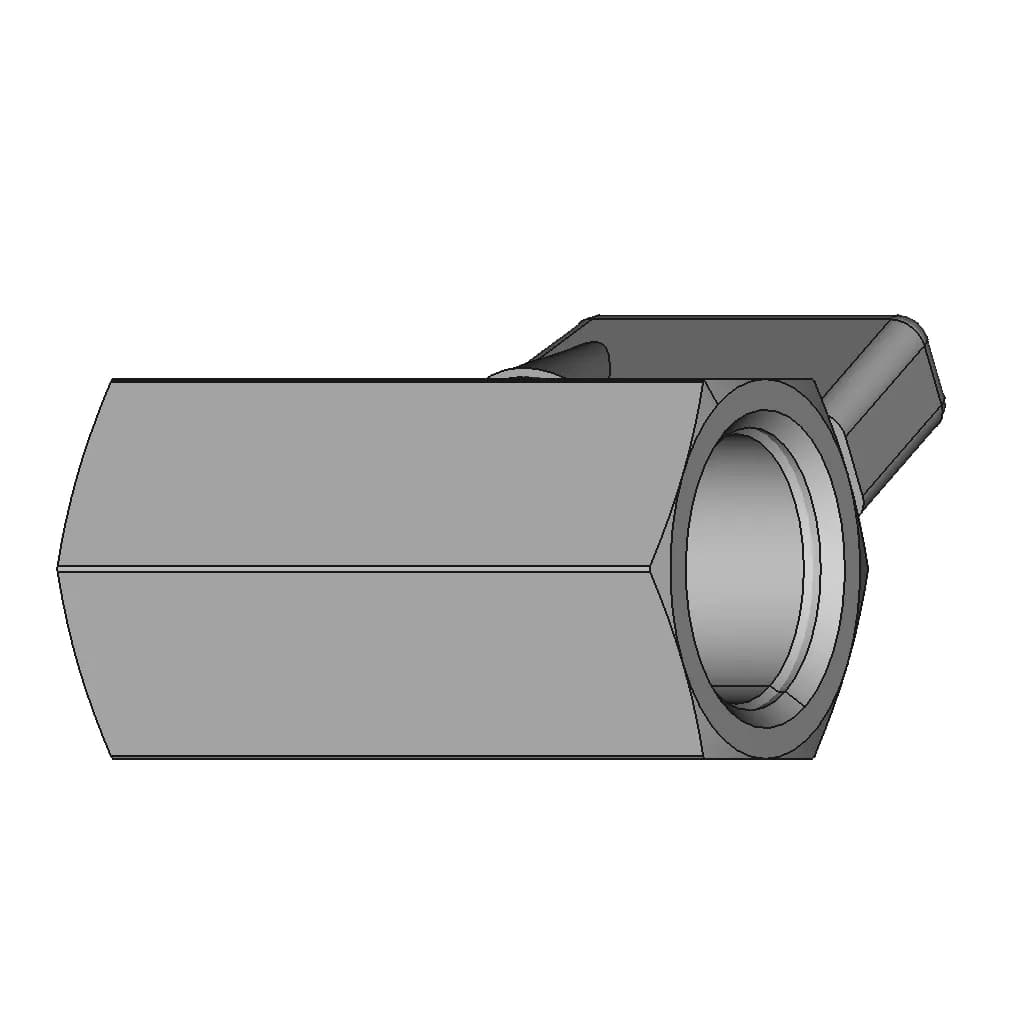 Pn-15 - Dn.1-2 - Mini Ball Valve - F.F - R.Bsp - Inox 304 - Downloadable CAD Representation_60_30_degree_snapshot