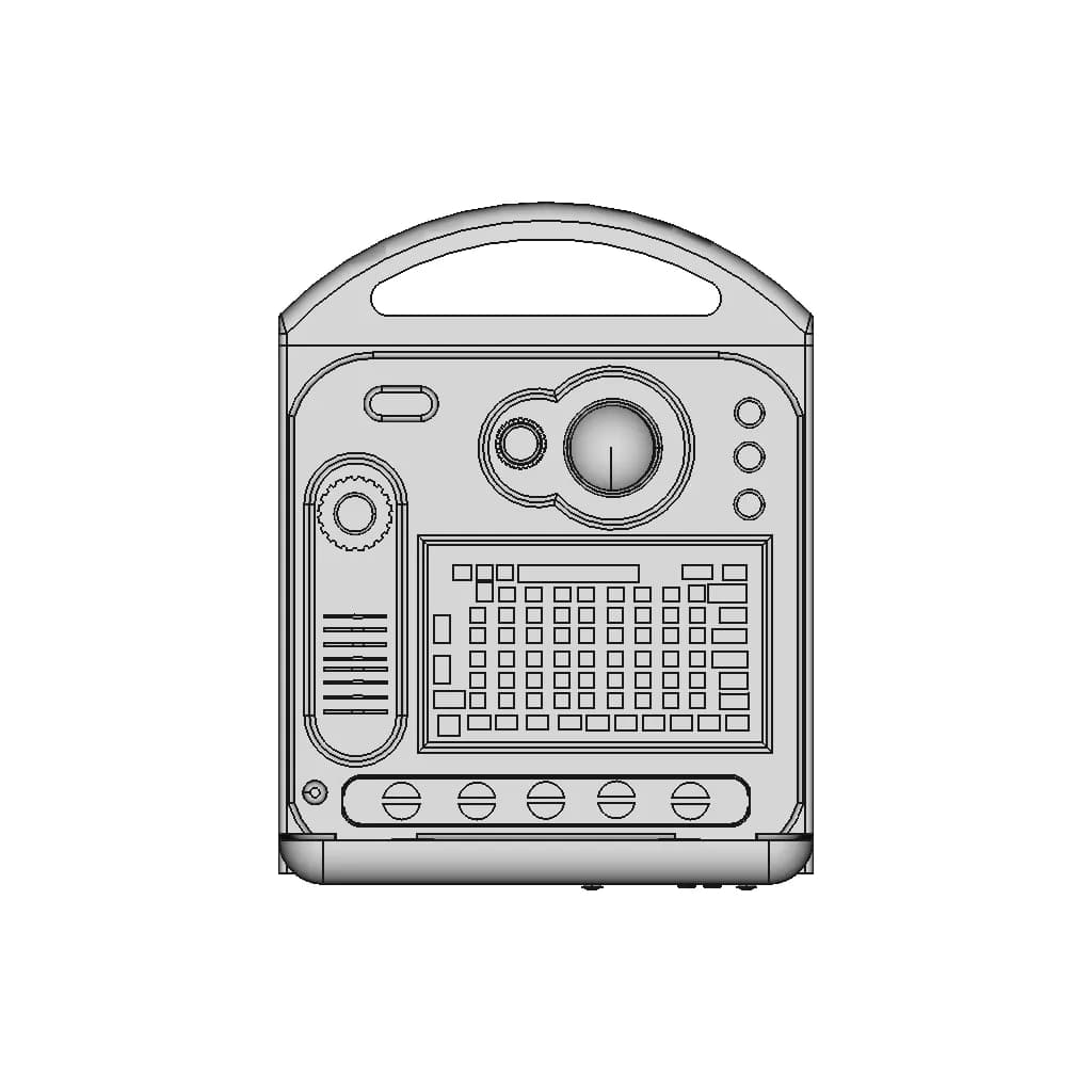 Compact Diagnostic Ultrasound System | High-Quality CAD Model_270_0_degree_snapshot