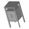 Surgihub Metal Deluxe Bed Side Locker | 3D Engineering Design File_60_30_degree_snapshot