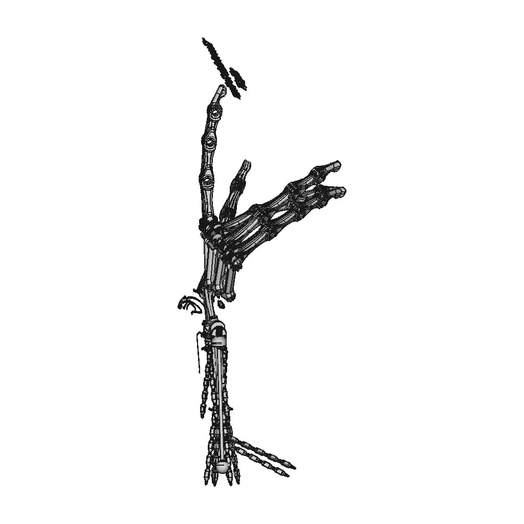 Sl_St Claw Forearm In Progress - Standard Mechanical Component_0_90_degree_snapshot