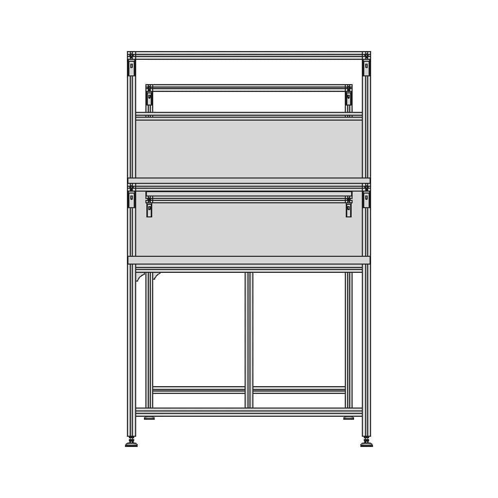 Aluminum Profile Assembly Table - Standard Mechanical Component_0_270_degree_snapshot