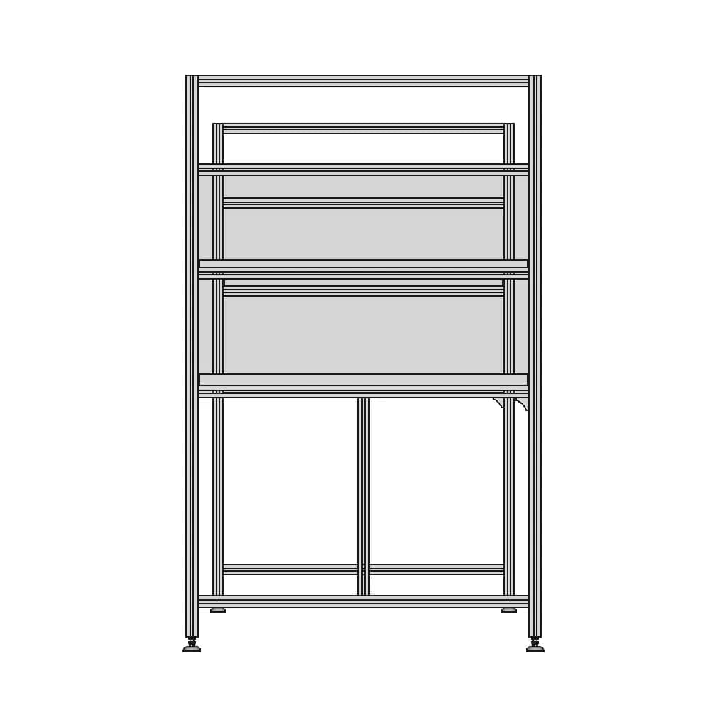 Aluminum Profile Assembly Table - Standard Mechanical Component_0_90_degree_snapshot