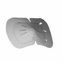 Plastic Part Of The Knee Pads | 3D Engineering Design File_60_30_degree_snapshot