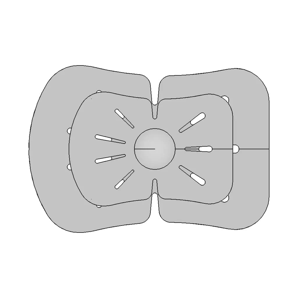Plastic Part Of The Knee Pads | 3D Engineering Design File_90_0_degree_snapshot