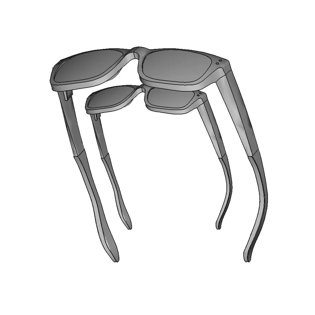 Glasses | High-Quality CAD Model_60_30_degree_snapshot