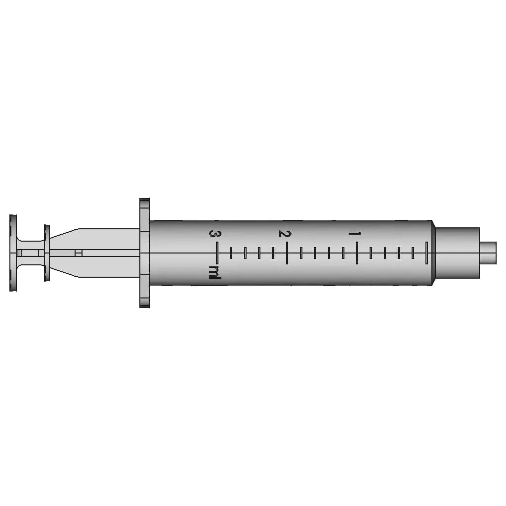Syringe 3 Ml - Standard Mechanical Component_0_0_degree_snapshot