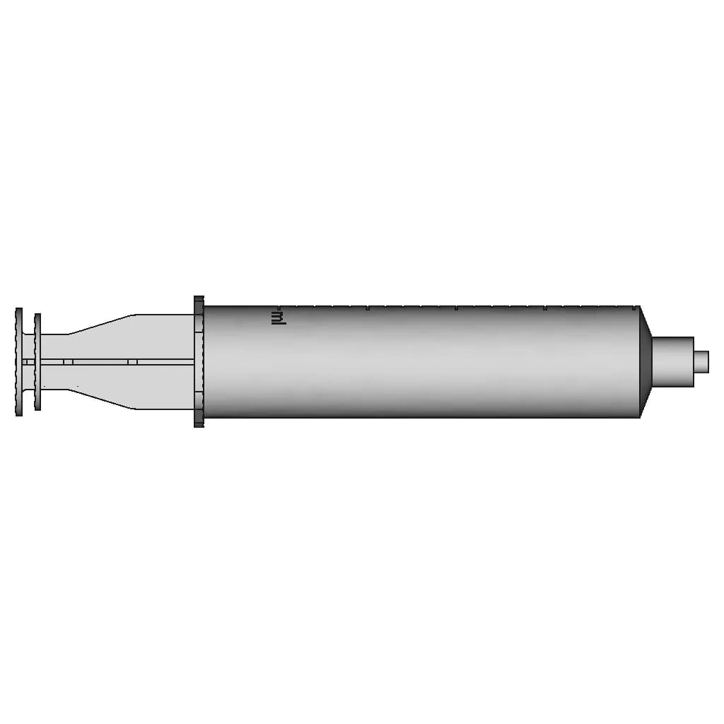 Syringe 20 Ml With Thread | High-Quality CAD Model_90_0_degree_snapshot