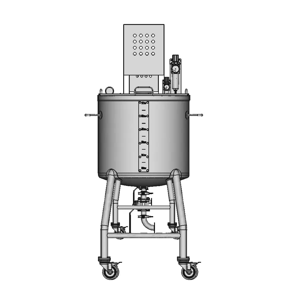 Containers / Tangki Mixer Capacity 50 Liter Sus 316 - Downloadable CAD Representation_0_90_degree_snapshot