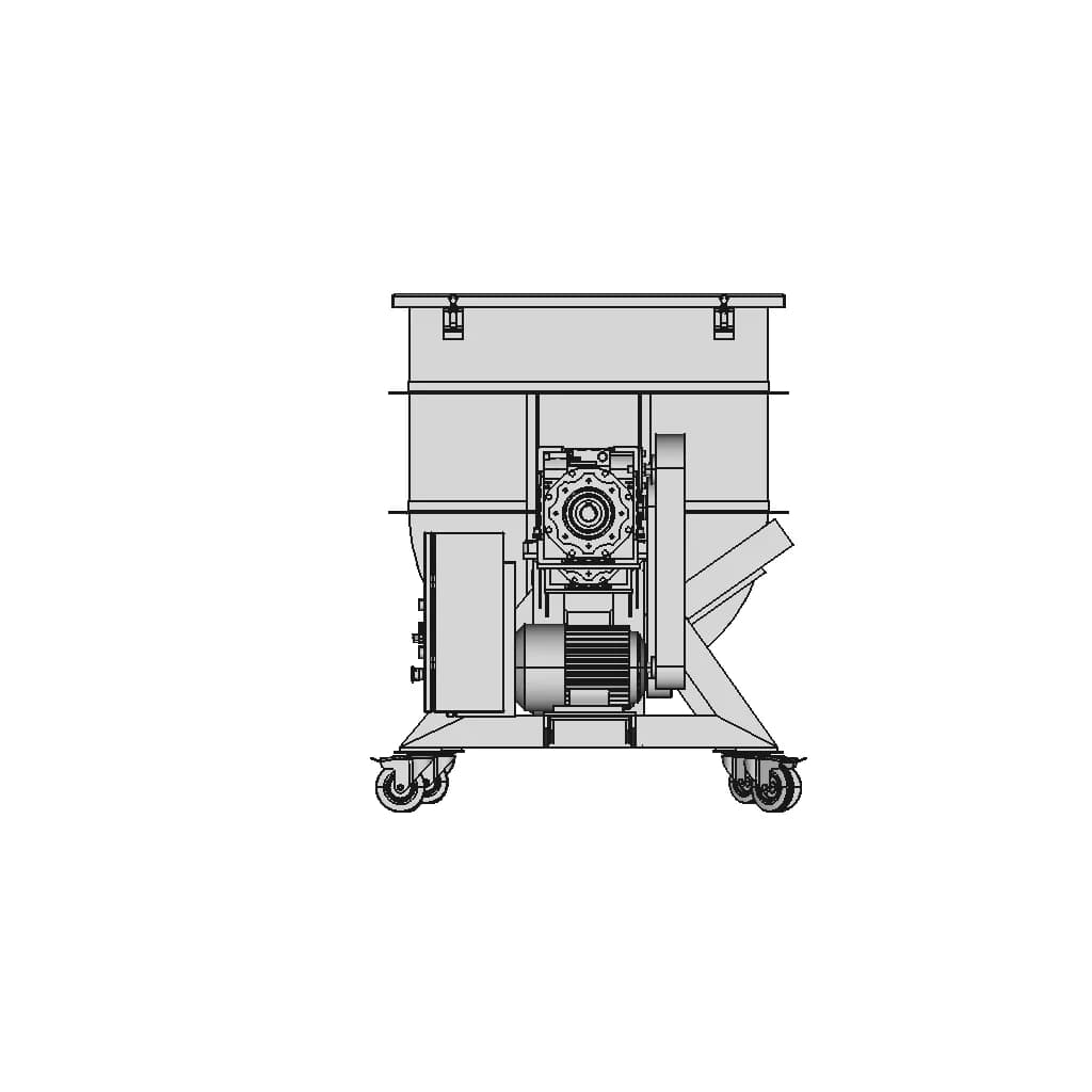 Ribbon Mixer Machine - Standard Mechanical Component_0_270_degree_snapshot