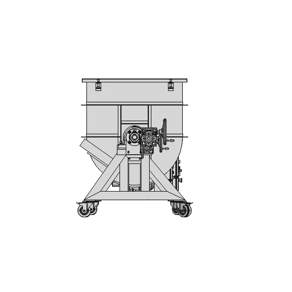 Ribbon Mixer Machine - Standard Mechanical Component_0_90_degree_snapshot
