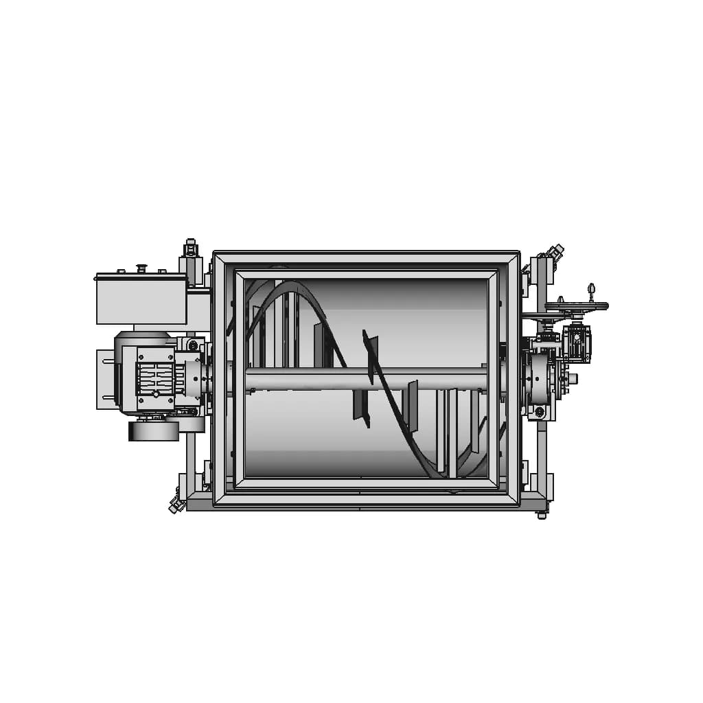 Ribbon Mixer Machine - Standard Mechanical Component_270_0_degree_snapshot