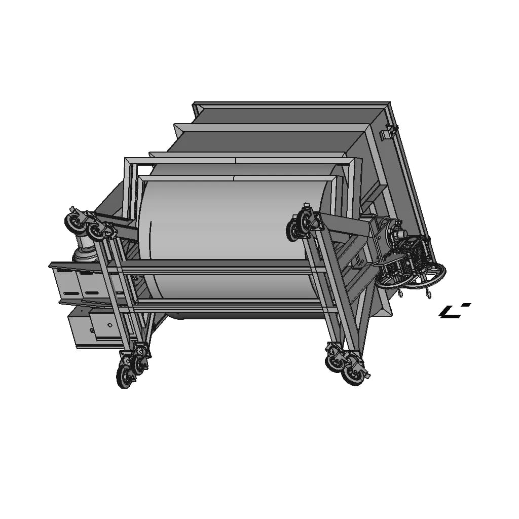 Ribbon Mixer Machine - Standard Mechanical Component_60_30_degree_snapshot