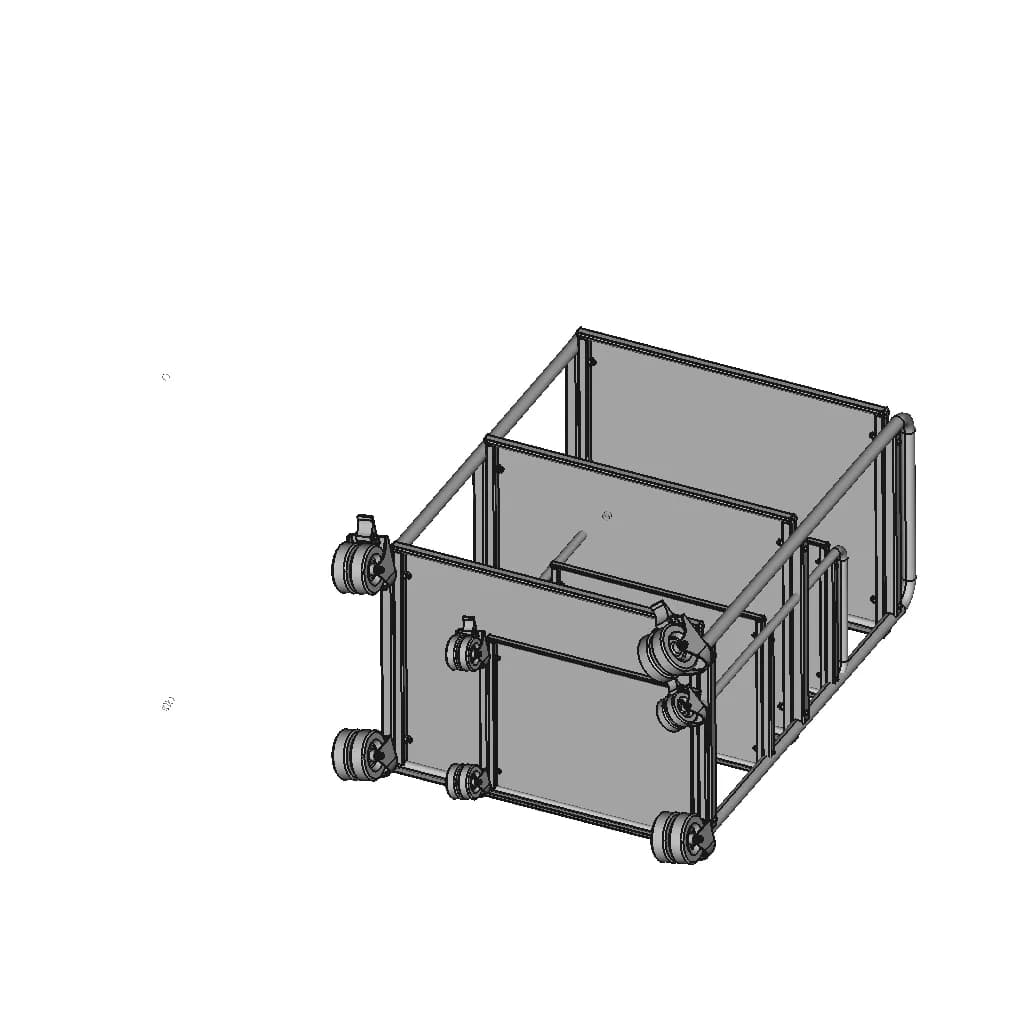 Візок Медичний | High-Quality CAD Model_60_30_degree_snapshot