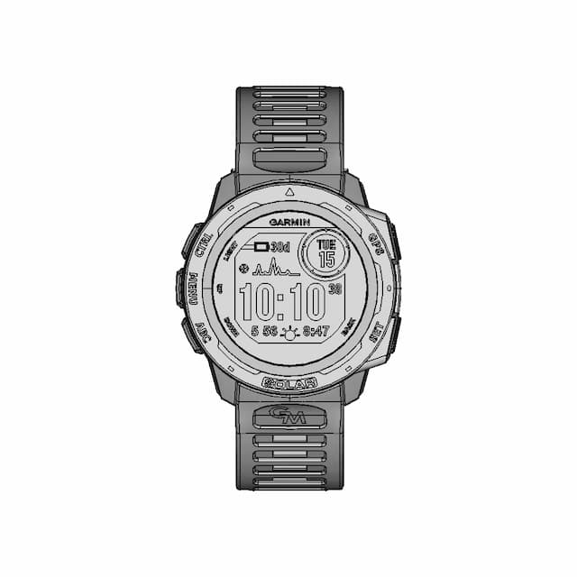 Garmin Instinct Solar Sport Watch - Downloadable CAD Representation