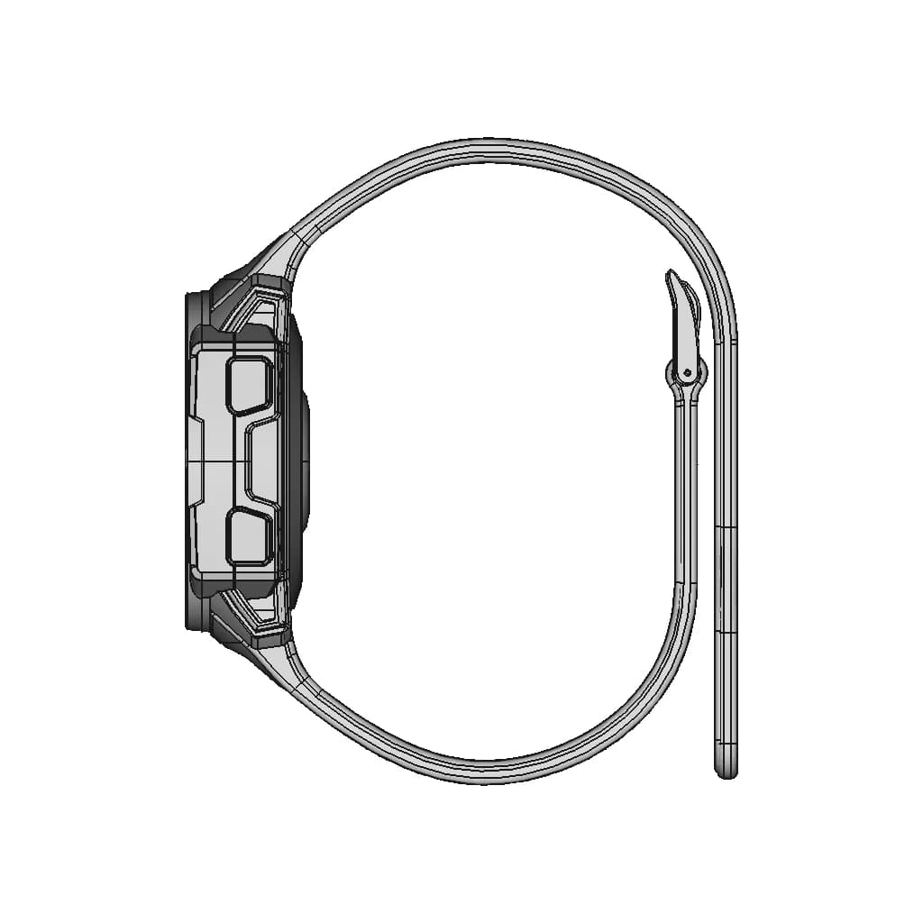 Garmin Instinct Solar Sport Watch - Downloadable CAD Representation_0_90_degree_snapshot