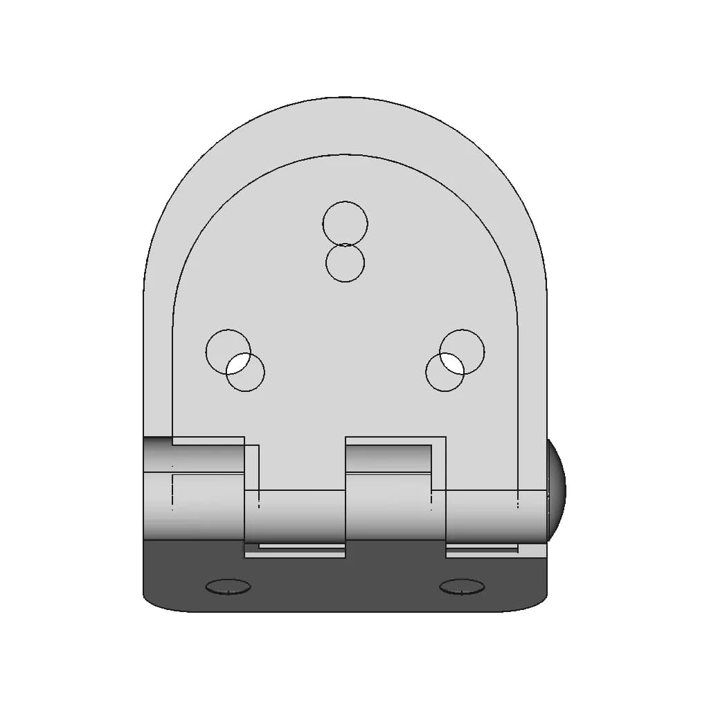 Folding Strecher | High-Quality CAD Model_90_0_degree_snapshot