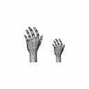 Human Hand Main Humaine | 3D Engineering Design File_90_0_degree_snapshot