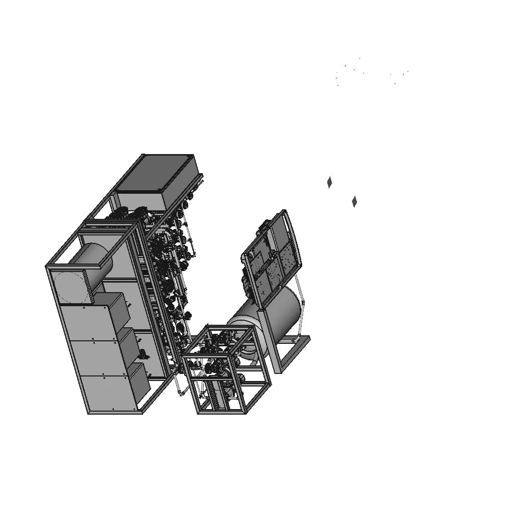 Chemical Supply System For Decontamination Chambers | 3D Engineering Design File_60_30_degree_snapshot