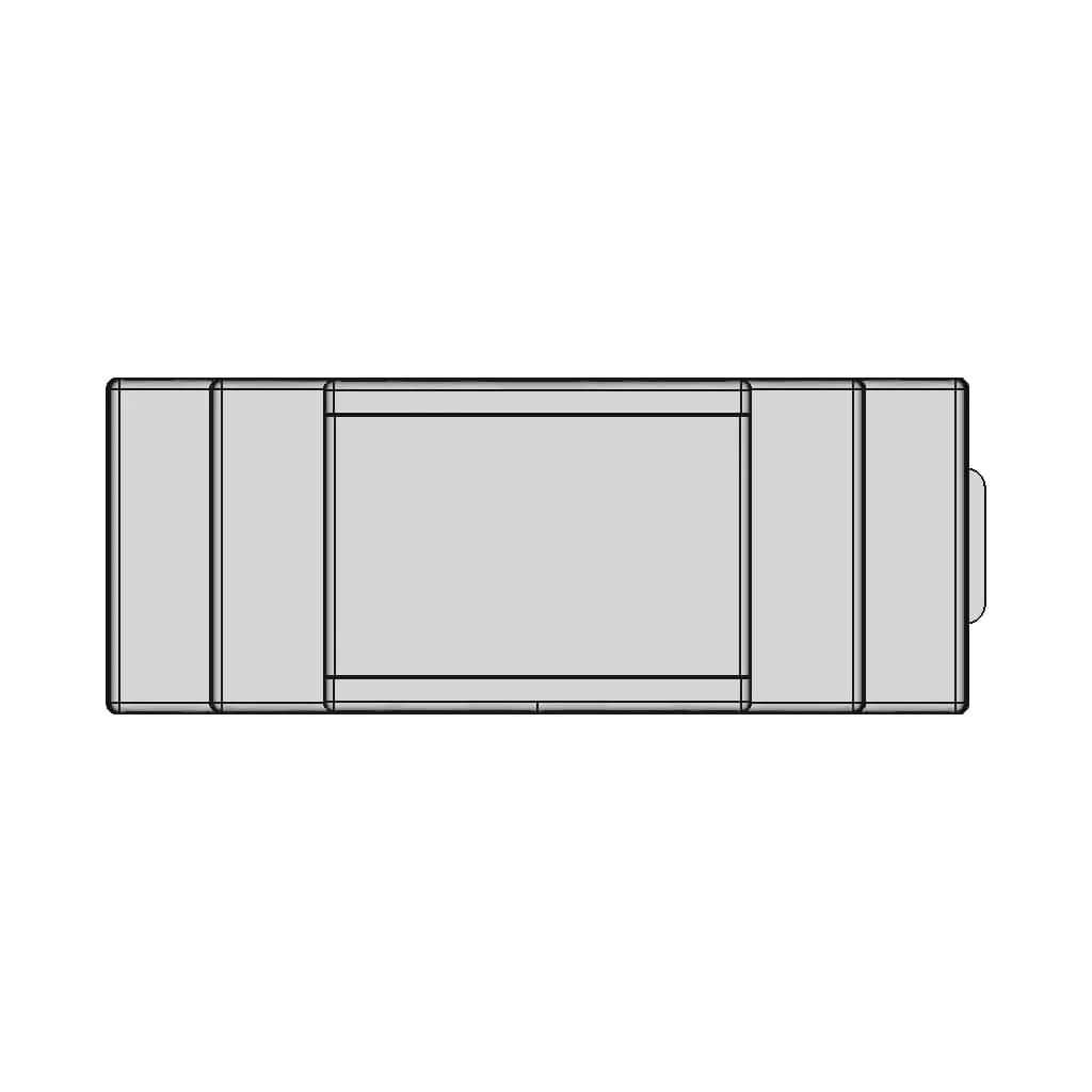 Rt-202 Din Rail Enclosure - Downloadable CAD Representation_270_0_degree_snapshot