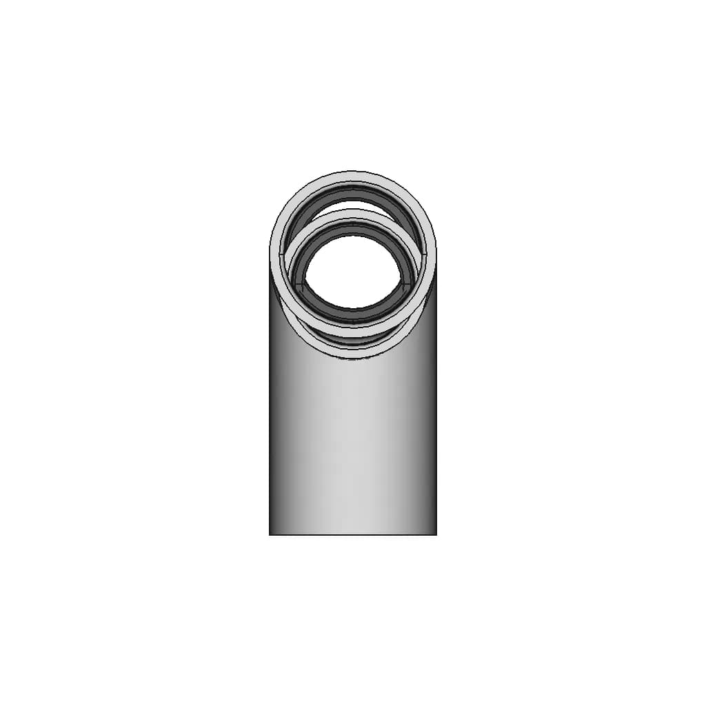 Anaesthetic Ventilation T Connector F22 - F22 - M22 According To Iso 5356-1:2015 - Standard Mechanical Component_0_270_degree_snapshot