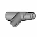 Anaesthetic Ventilation T Connector F22 - F22 - M22 According To Iso 5356-1:2015 - Standard Mechanical Component_60_30_degree_snapshot