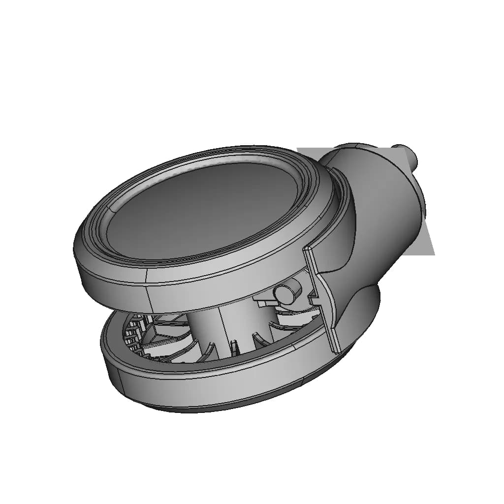 Swivel Wheel For Hospital Bed | 3D Engineering Design File_60_30_degree_snapshot