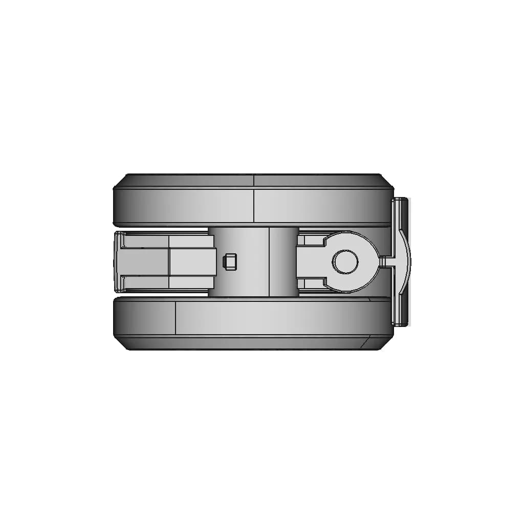 Swivel Wheel For Hospital Bed | 3D Engineering Design File_90_0_degree_snapshot