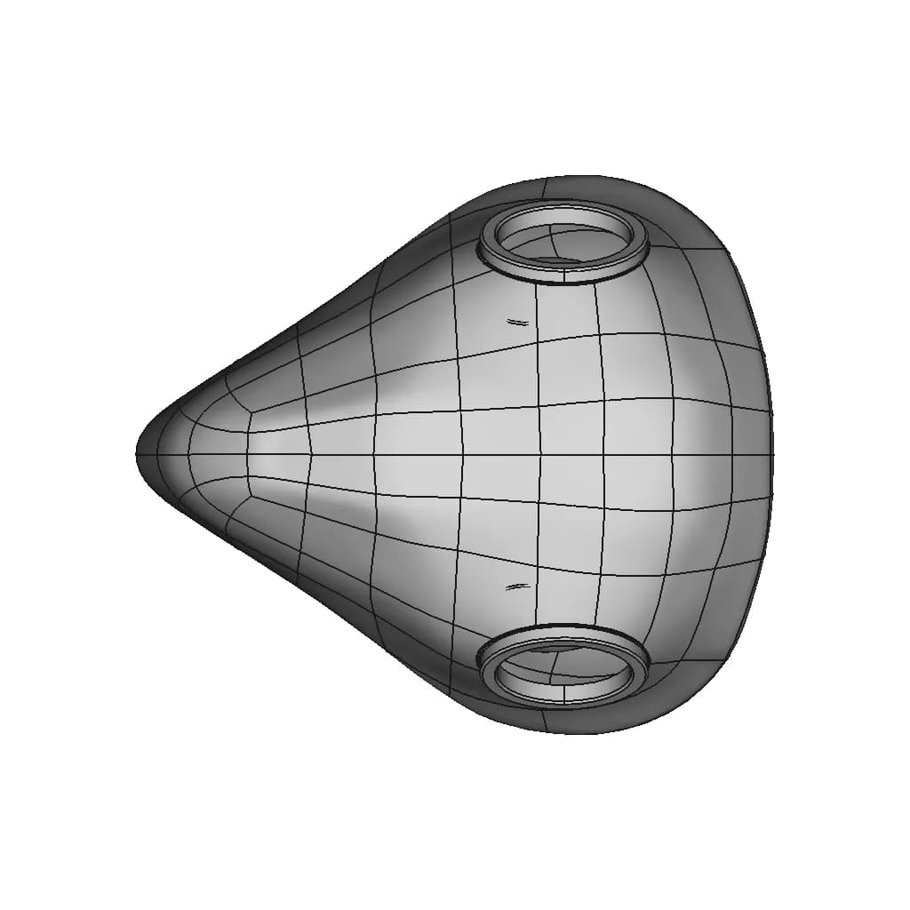 3M Quick Latch Mask Shell | High-Quality CAD Model_0_0_degree_snapshot