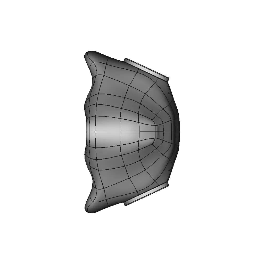 3M Quick Latch Mask Shell | High-Quality CAD Model_0_270_degree_snapshot