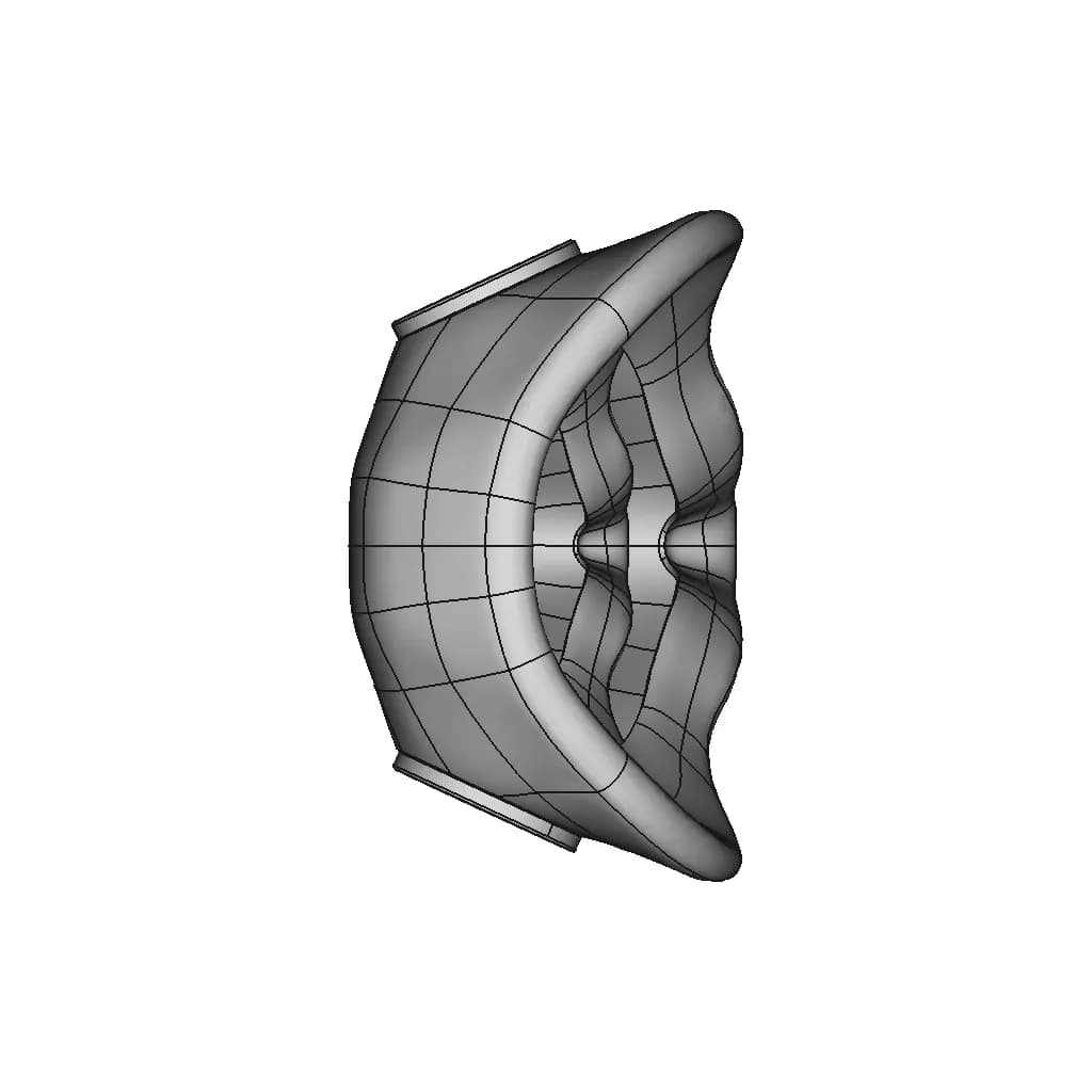 3M Quick Latch Mask Shell | High-Quality CAD Model_0_90_degree_snapshot