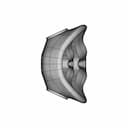 3M Quick Latch Mask Shell | High-Quality CAD Model_0_90_degree_snapshot