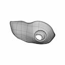 3M Quick Latch Mask Shell | High-Quality CAD Model_270_0_degree_snapshot