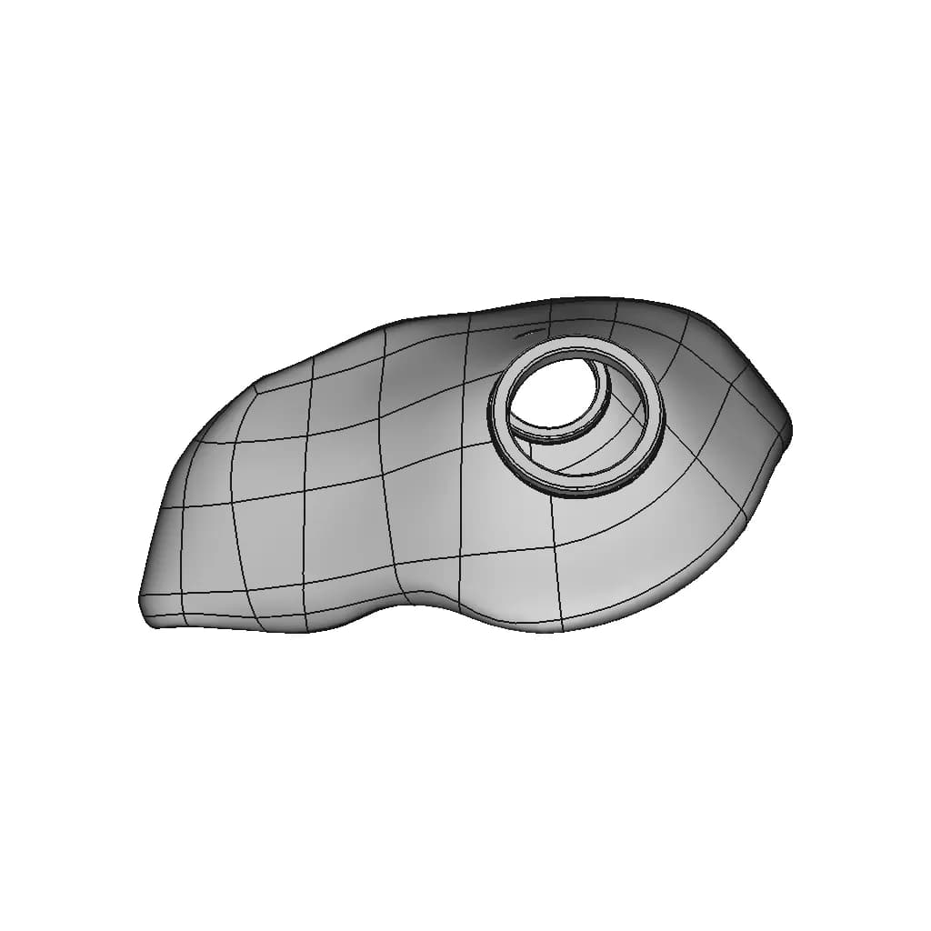 3M Quick Latch Mask Shell | High-Quality CAD Model_90_0_degree_snapshot
