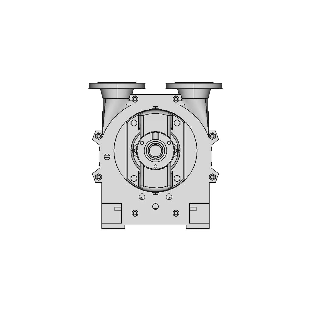 V Belt Vacuum Pump | High-Quality CAD Model_0_90_degree_snapshot