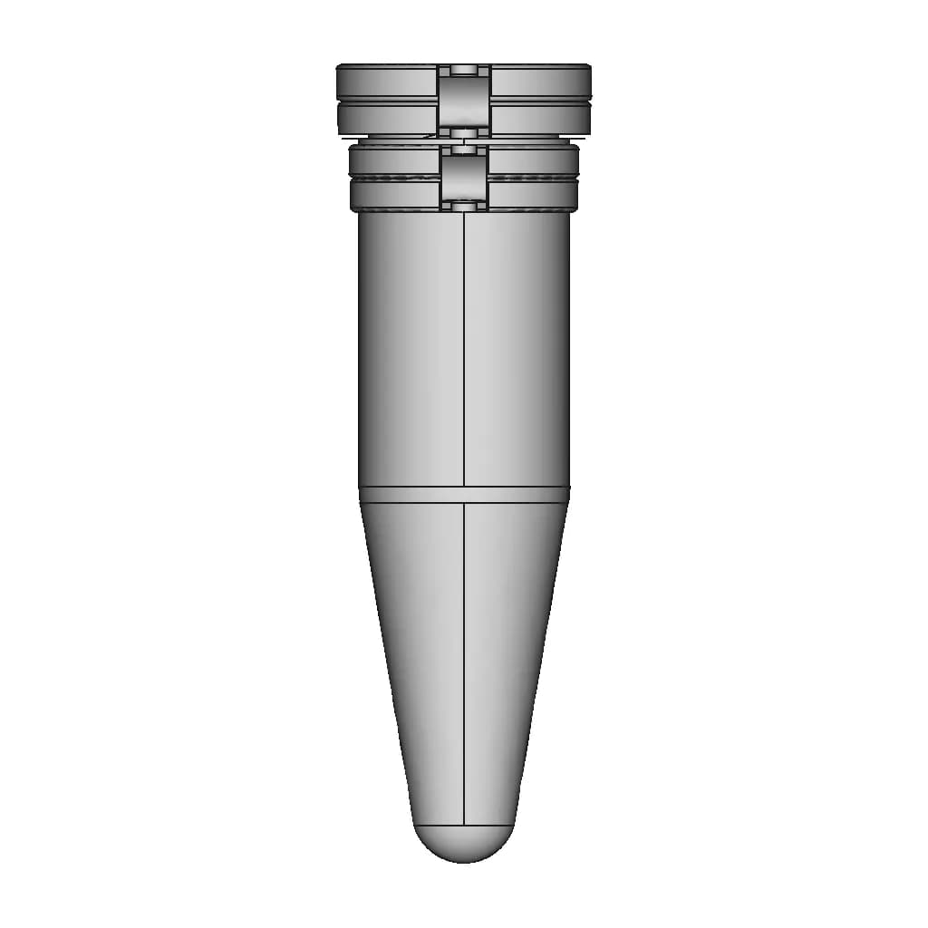 1.5Ml Microfuge Tube - Downloadable CAD Representation_0_270_degree_snapshot