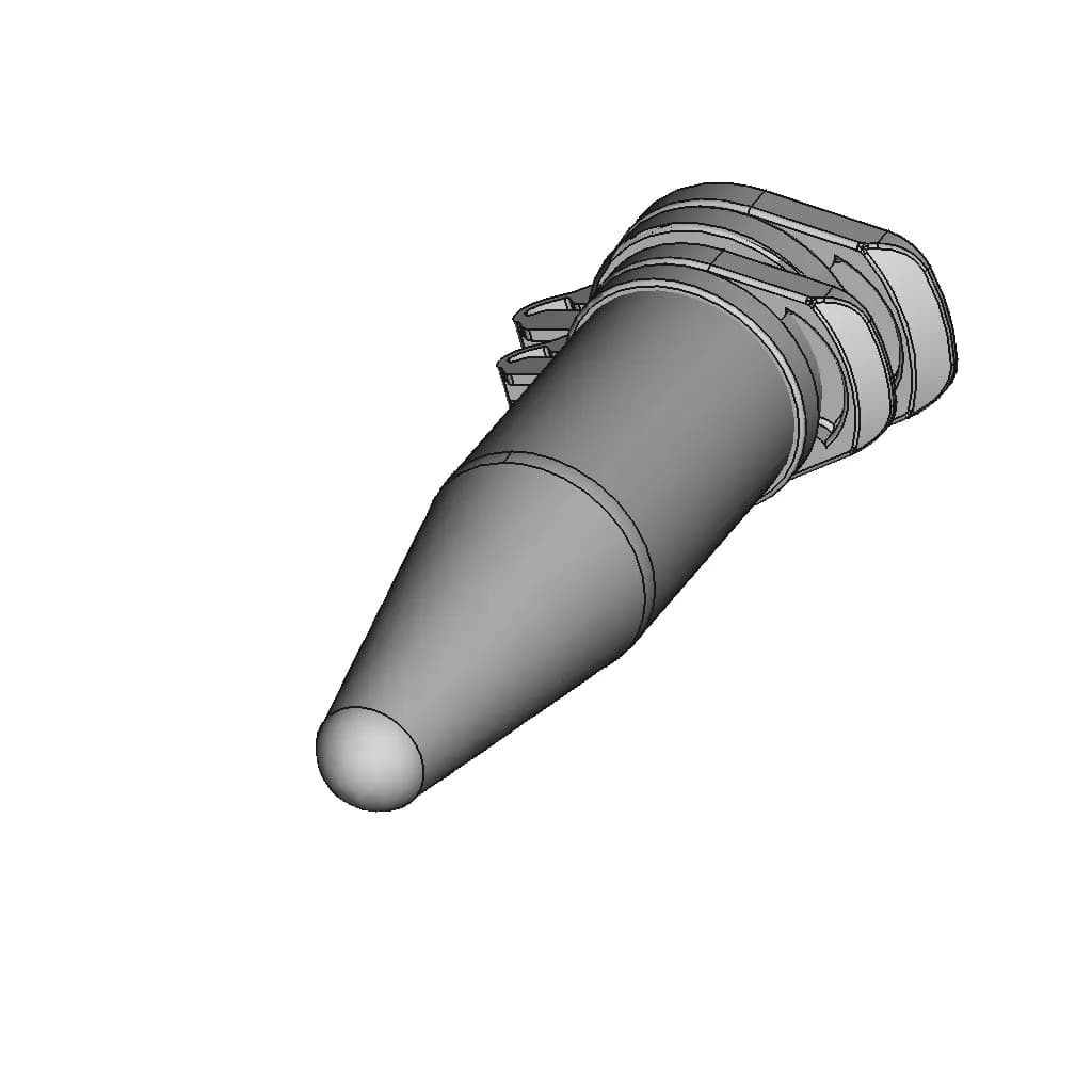 1.5Ml Microfuge Tube - Downloadable CAD Representation_60_30_degree_snapshot